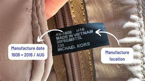 Michael Kors bag code